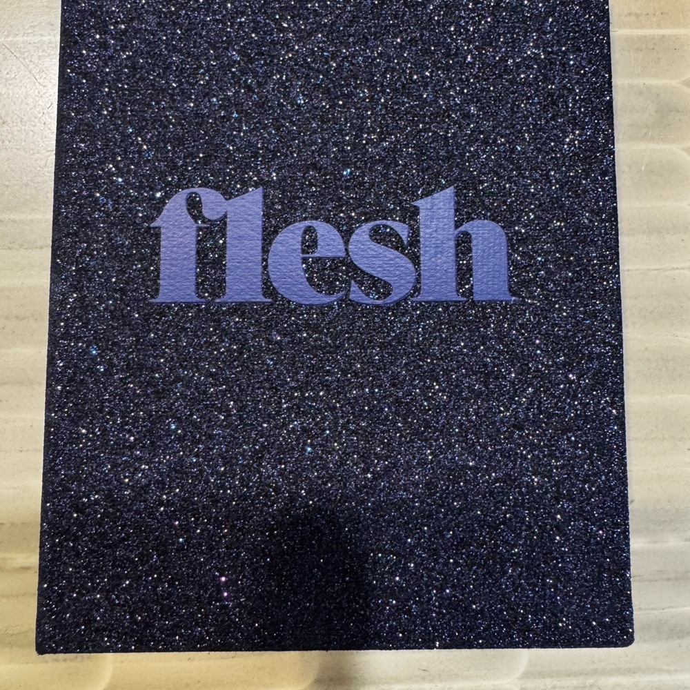 Flesh Glittery Black Notebook